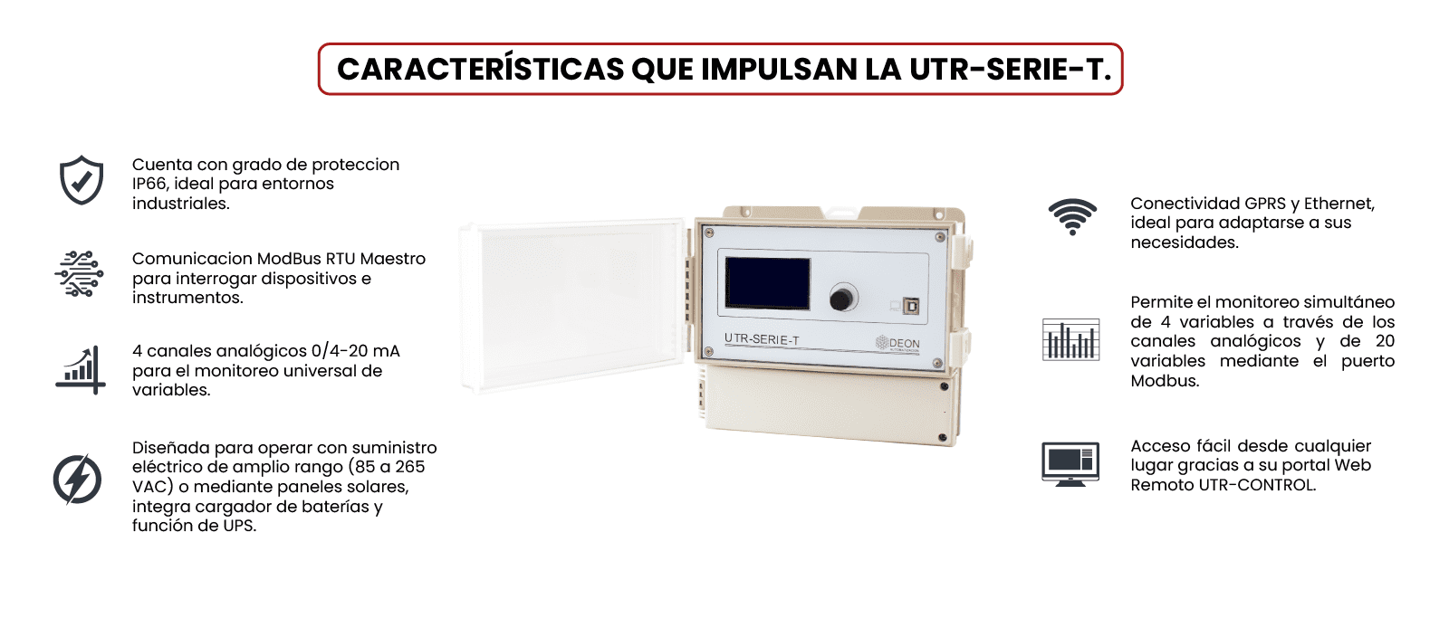 UTR-SERIE-T CARACTERISTICAS 2